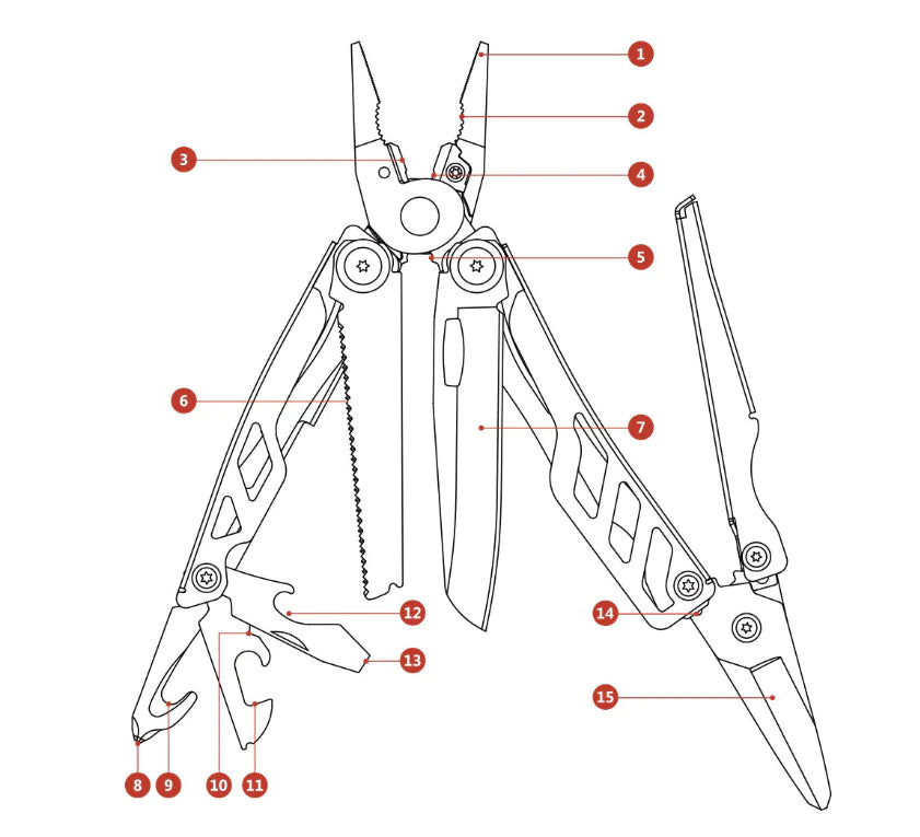 Xiaomi Mijia Multifunctional Folding Knife – Outdoor Survival Tool Discover the most used items