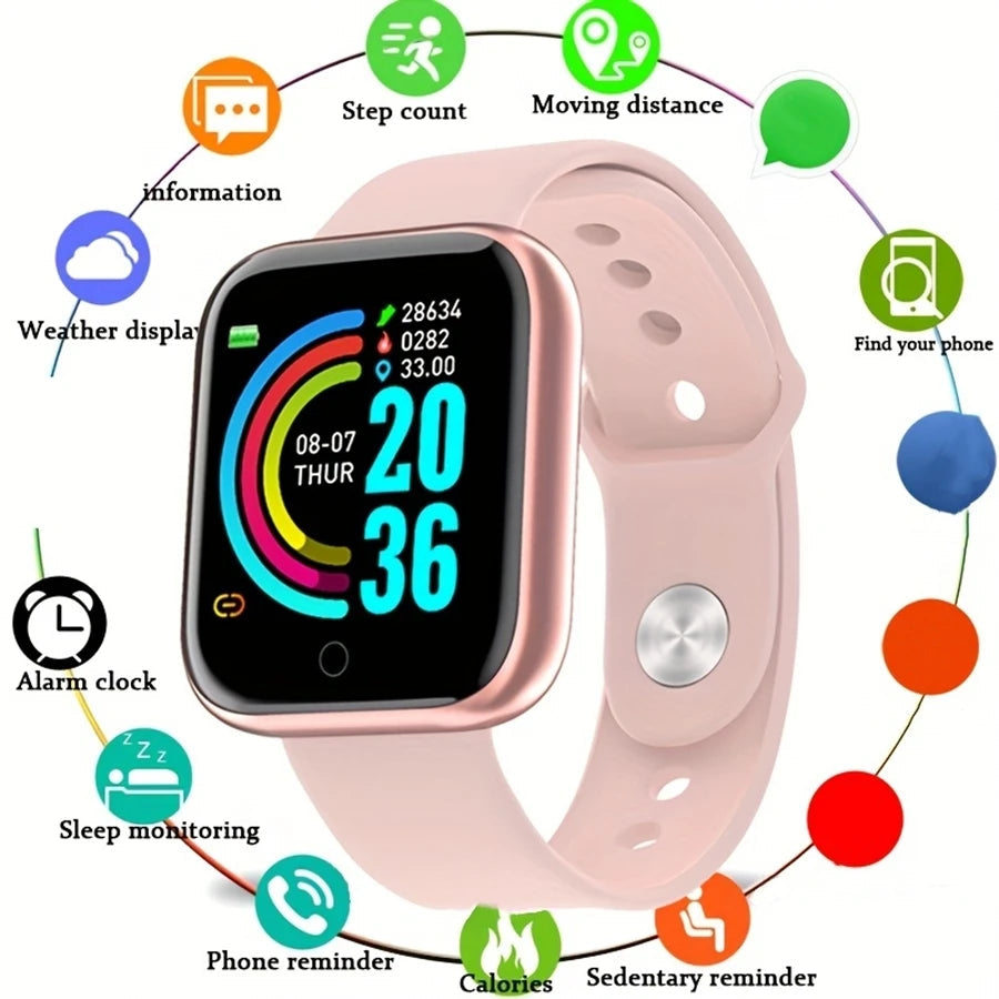 Smartwatch Men Women Wristwatches Smart Watch Message Fitness Monitor Bracelet Birthday Gift Electronic Clock For Android IOS My Store