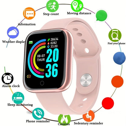 Smartwatch Men Women Wristwatches Smart Watch Message Fitness Monitor Bracelet Birthday Gift Electronic Clock For Android IOS My Store