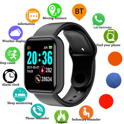 Smartwatch Men Women Wristwatches Smart Watch Message Fitness Monitor Bracelet Birthday Gift Electronic Clock For Android IOS My Store
