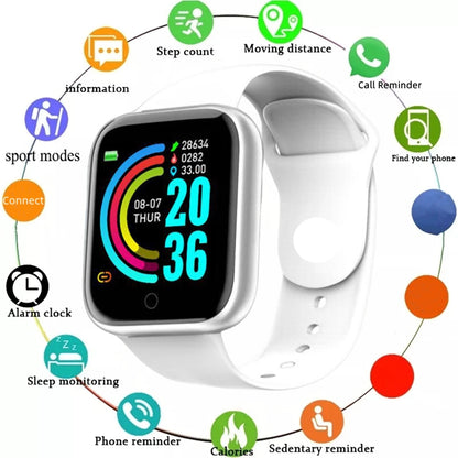 Smartwatch Men Women Wristwatches Smart Watch Message Fitness Monitor Bracelet Birthday Gift Electronic Clock For Android IOS My Store