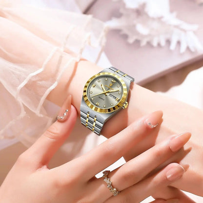 POEDAGAR Luxury Original Ladies Watch Luminous Waterproof Week Date Woman Wristwatch Stainless Steel Women Quartz Watches Female My Store