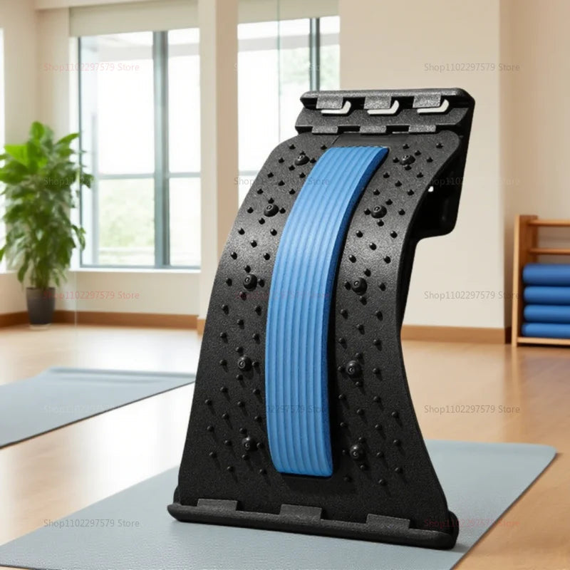 Lumbar Back Stretcher Multi-Level Adjustable Massager Waist Neck Fitness Lumbar Cervical Spine Cervical Spine Support Massager My Store