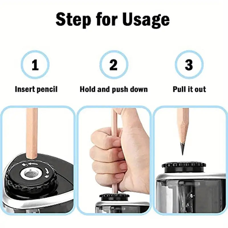 Portable Electric Pencil Sharpener Discover the most used items