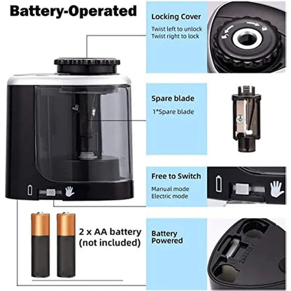 Portable Electric Pencil Sharpener Discover the most used items
